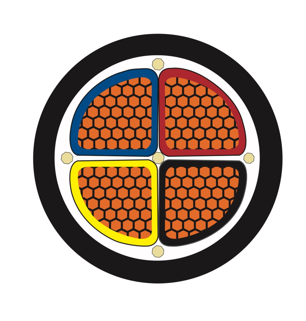 JEDDAH CABLES 4x120 MM2 CU/XLPE/PVC 1kV